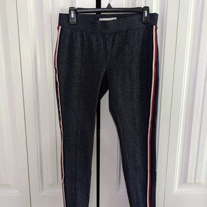 Old Navy Blue Striped High-Rise Athletic Leggings Womens M